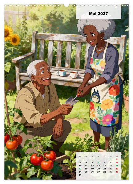 Produktbild: Herzen im Einklang &ndash; SILVER LOVE EDITION (hochwertiger Premium Wandkalender 2027 DIN A2 hoch), Kunstdruck in Hochglanz