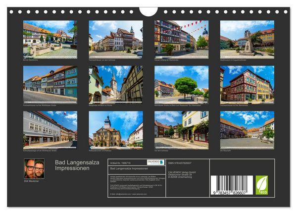 Produktbild: Bad Langensalza Impressionen (Wandkalender 2026 DIN A4 quer), CALVENDO Monatskalender