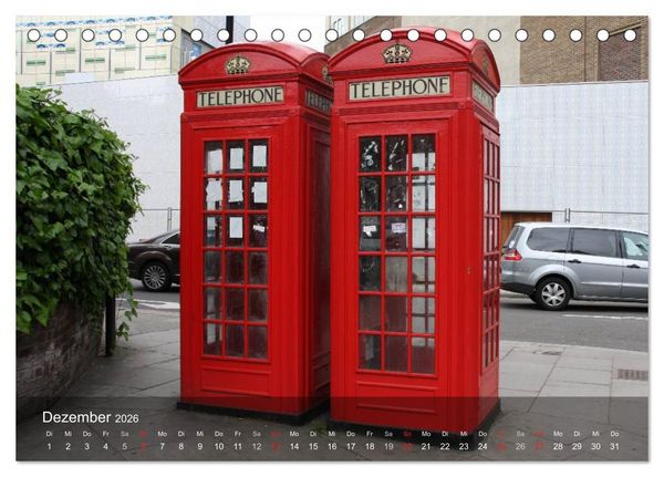 Produktbild: London (Tischkalender 2026 DIN A5 quer), CALVENDO Monatskalender