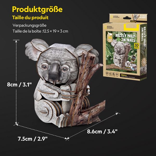 Produktbild: CUBICFUN - 3D Puzzle Koala 60 Teile