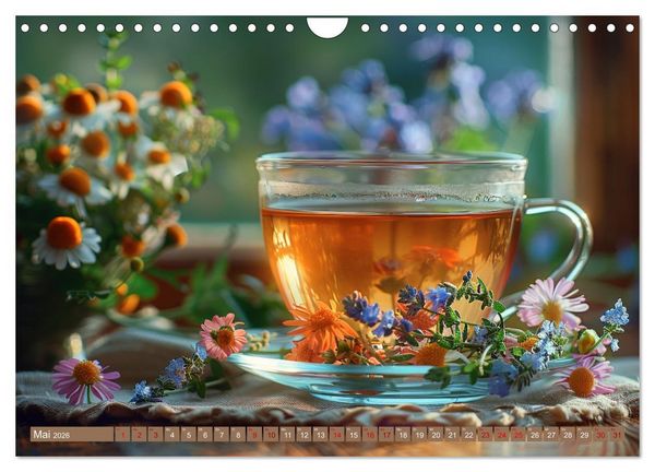 Produktbild: Teezeit Tr&auml;ume (Wandkalender 2026 DIN A4 quer), CALVENDO Monatskalender
