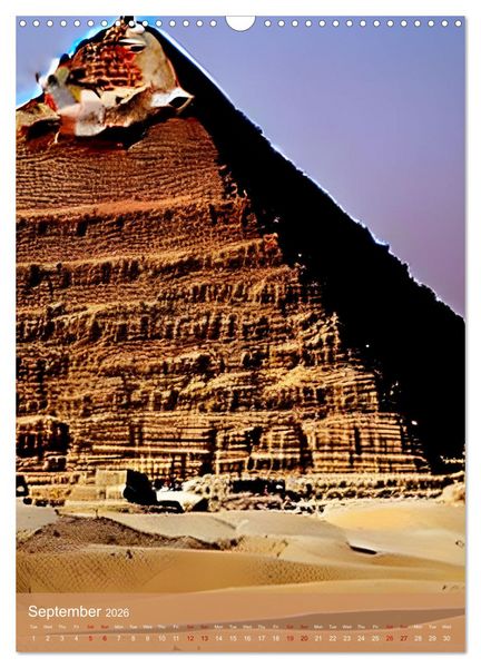 Produktbild: Ancient Egypt - Digital Artwork created by Artificial Intelligence (Wall Calendar 2026 DIN A3 portrait), CALVENDO 12 Month Wall Calendar