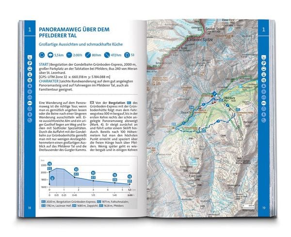 Produktbild: KOMPASS Wanderf&uuml;hrer Meran und Umgebung, Passeiertal, Texelgruppe, Ultental, 60 Touren mit Extra-Tourenkarte