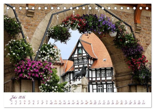 Produktbild: Braunschweig Im Zeichen des L&ouml;wen (Tischkalender 2026 DIN A5 quer), CALVENDO Monatskalender