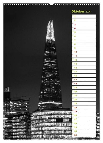 Produktbild: Big City London (Wandkalender 2026 DIN A2 hoch), CALVENDO Monatskalender