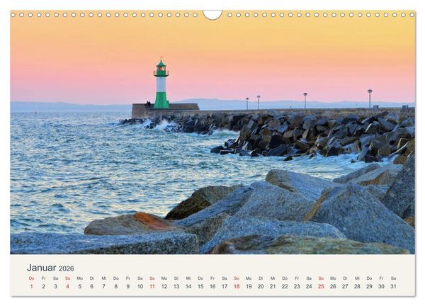 Produktbild: Sassnitz und die Kreidek&uuml;ste - Herbstimpressionen vom Hochuferweg Jasmund (Wandkalender 2026 DIN A3 quer), CALVENDO Monatskalender