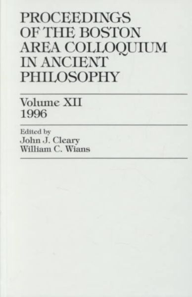 Produktbild: Proceedings of the Boston Area Colloquium in Ancient Philosophy