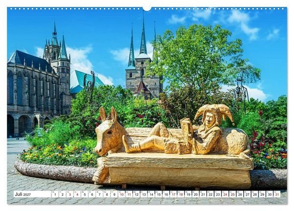 Produktbild: Erfurt - Stadt meines Herzens (Wandkalender 2027 DIN A2 quer), CALVENDO Monatskalender