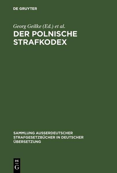 Produktbild: Der polnische Strafkodex