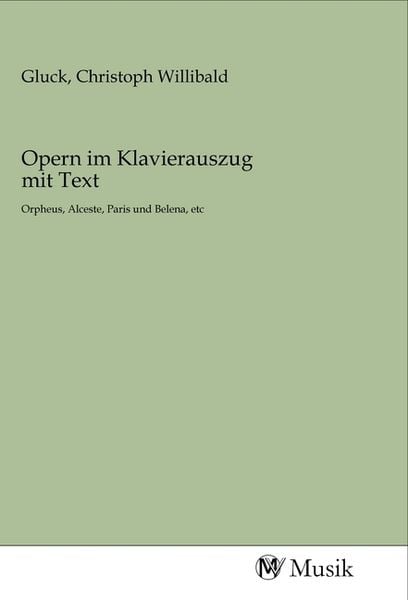Produktbild: Opern im Klavierauszug mit Text