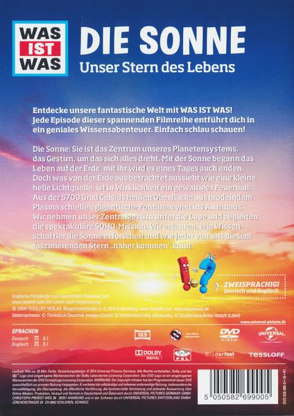 Produktbild: WAS IST WAS DVD Die Sonne. Unser Stern des Lebens