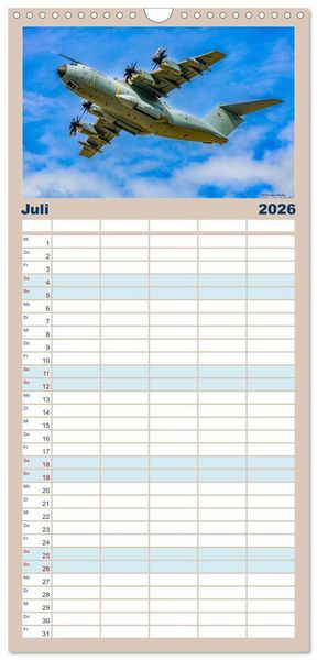 Produktbild: Familienplaner 2026 - A400M LTG 62 mit 5 Spalten (Wandkalender, 21 x 45 cm) CALVENDO