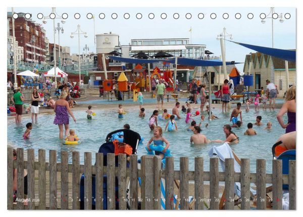 Produktbild: Brighton Pier Bunter Sommer (Tischkalender 2026 DIN A5 quer), CALVENDO Monatskalender