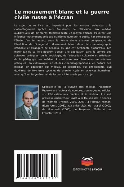 Produktbild: Le mouvement blanc et la guerre civile russe &agrave; l'&eacute;cran