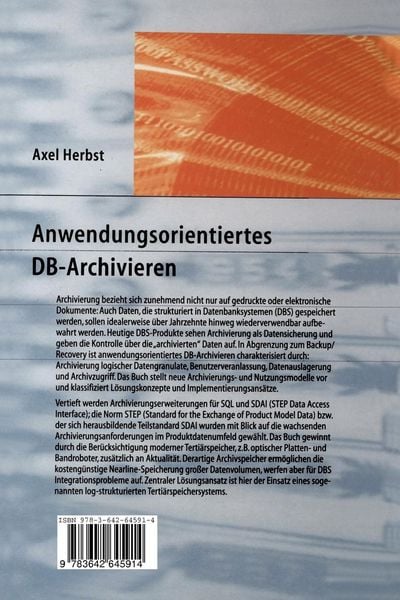 Produktbild: Anwendungsorientiertes DB-Archivieren