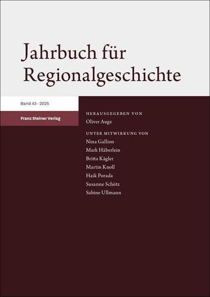Produktbild: Jahrbuch f&uuml;r Regionalgeschichte 43 (2025)