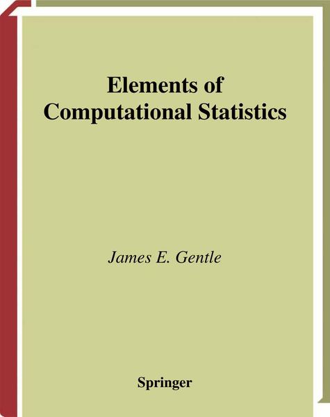 Produktbild: Elements of Computational Statistics
