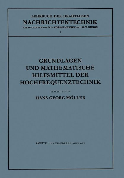 Produktbild: Grundlagen und Mathematische Hilfsmittel der Hochfrequenztechnik