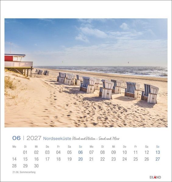 Produktbild: Nordseek&uuml;ste Postkartenkalender 2027 - Wind und Wellen - Sand und Meer
