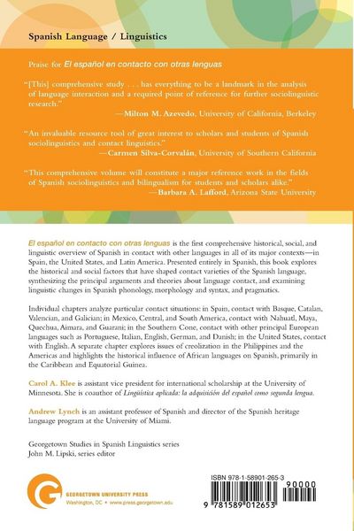 Produktbild: El espa&ntilde;ol en contacto con otras lenguas