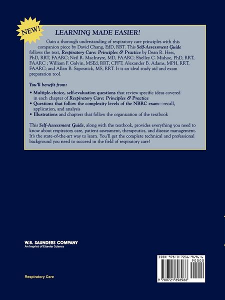 Produktbild: Self-Assessment Guide to Accompany Respiratory Care