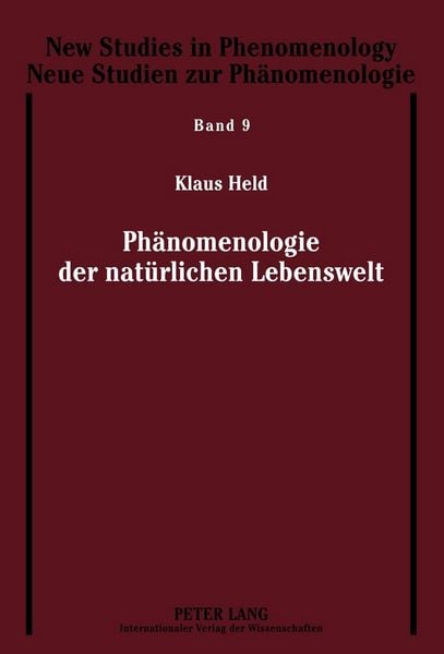 Produktbild: Ph&auml;nomenologie der nat&uuml;rlichen Lebenswelt