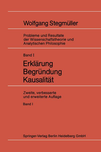 Produktbild: Erkl&auml;rung Begr&uuml;ndung Kausalit&auml;t