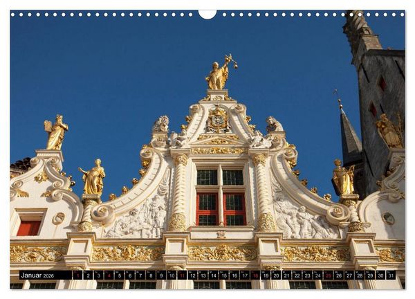 Produktbild: Br&uuml;gge - Belgien (Wandkalender 2026 DIN A3 quer), CALVENDO Monatskalender