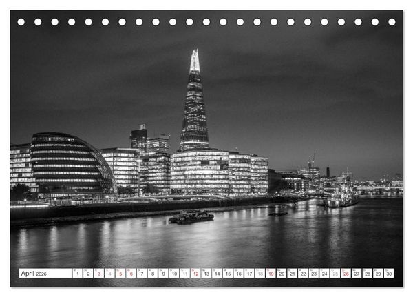 Produktbild: London Stadt an der Themse (Tischkalender 2026 DIN A5 quer), CALVENDO Monatskalender