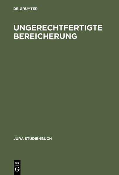 Produktbild: Ungerechtfertigte Bereicherung