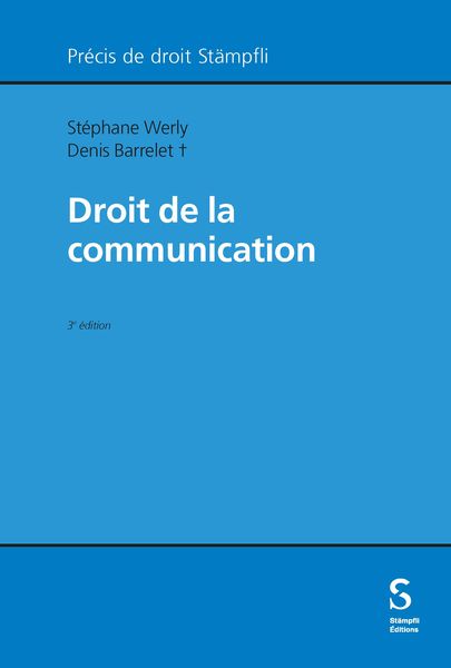 Produktbild: Droit de la communication