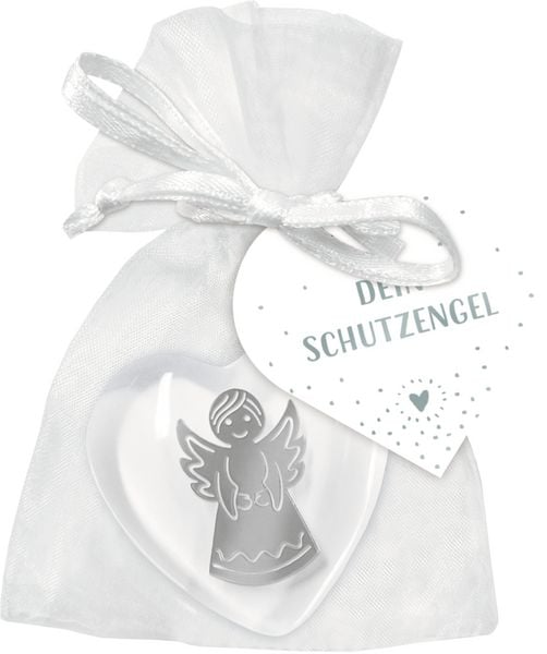 Produktbild: Handschmeichler Kunstharz &ndash; Herz mit Engel