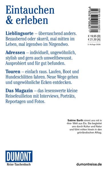 Produktbild: DUMONT Reise-Taschenbuch Reisef&uuml;hrer Gr&ouml;nland