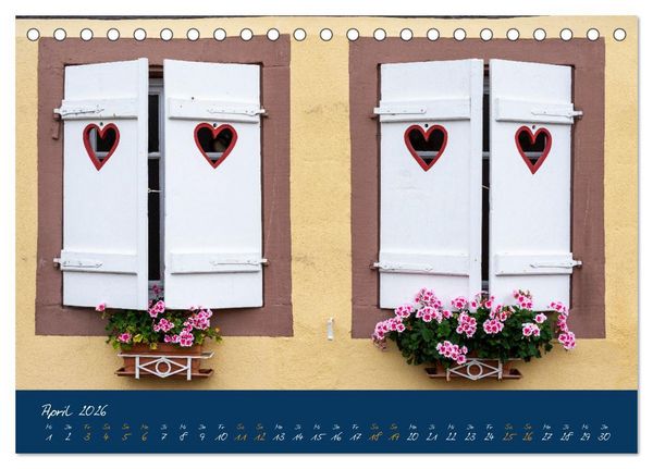 Produktbild: Fenster & Fassade (Tischkalender 2026 DIN A5 quer), CALVENDO Monatskalender