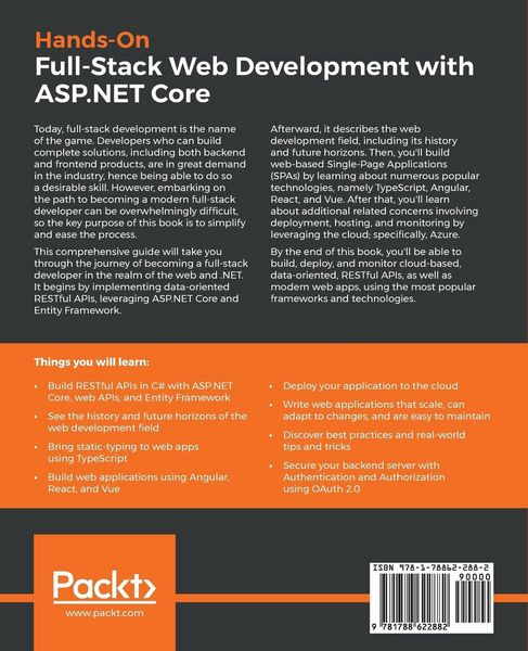 Produktbild: Hands-On Full-Stack Web Development with ASP.NET Core
