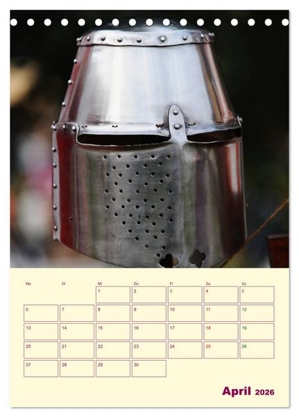 Produktbild: Spektakulum - Mittelalterliches Kalendarium (Tischkalender 2026 DIN A5 hoch), CALVENDO Monatskalender