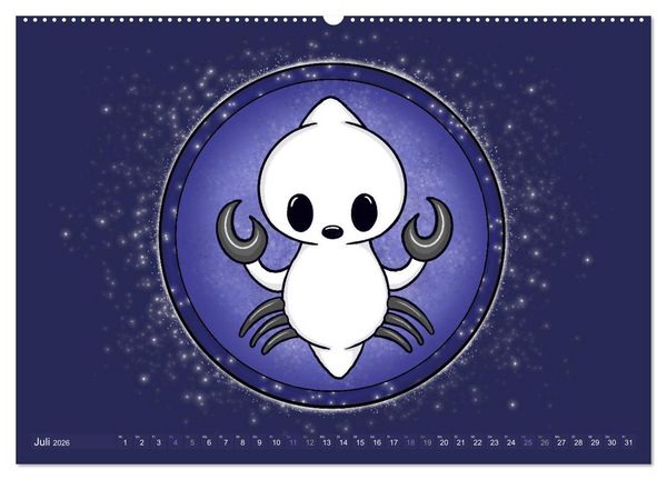 Produktbild: Geister Sternzeichen (Wandkalender 2026 DIN A2 quer), CALVENDO Monatskalender