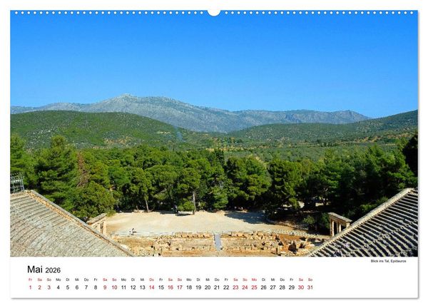 Produktbild: Reise nach Athen (hochwertiger Premium Wandkalender 2026 DIN A2 quer), Kunstdruck in Hochglanz