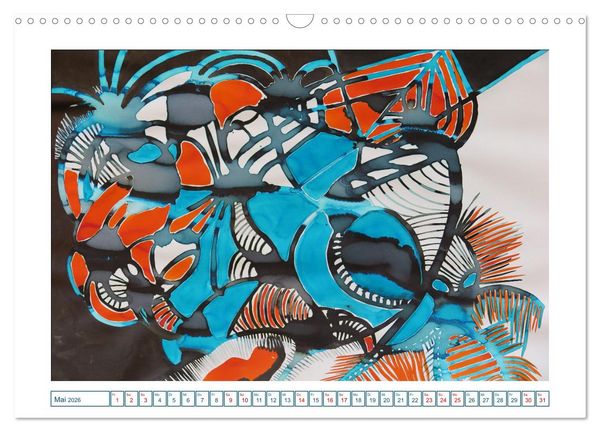 Produktbild: Farbverl&auml;ufe Lieblingsfarbe Bunt (Wandkalender 2026 DIN A3 quer), CALVENDO Monatskalender
