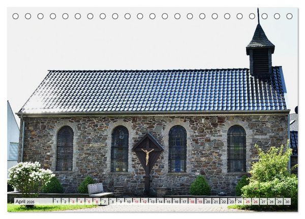 Produktbild: Kirchen und Kapellen rund um Simmerath (Tischkalender 2026 DIN A5 quer), CALVENDO Monatskalender
