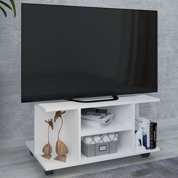Produktbild: Holz TV Lowboard Fernsehregal Rollen Findalo