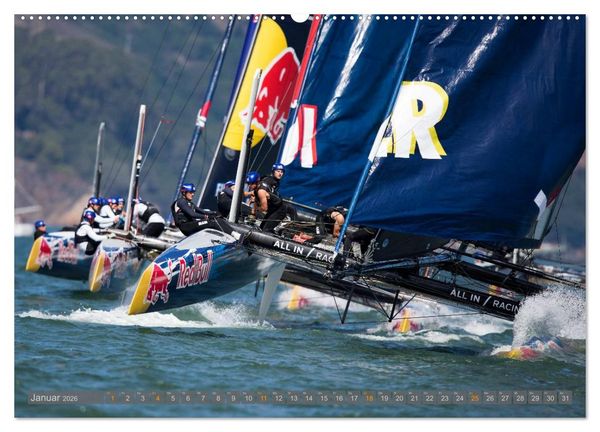 Produktbild: All In Racing - Segeln am Limit - Fotografien von Jens Hoyer (Wandkalender 2026 DIN A2 quer), CALVENDO Monatskalender