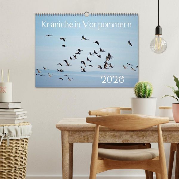 Produktbild: Kraniche in Vorpommern (Wandkalender 2026 DIN A3 quer), CALVENDO Monatskalender