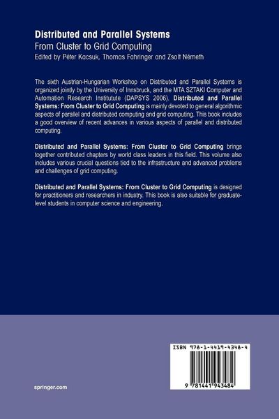 Produktbild: Distributed and Parallel Systems