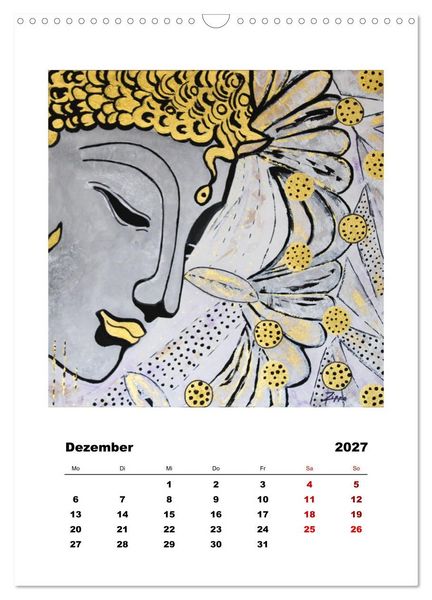 Produktbild: Buddha Relax (Wandkalender 2027 DIN A3 hoch), CALVENDO Monatskalender