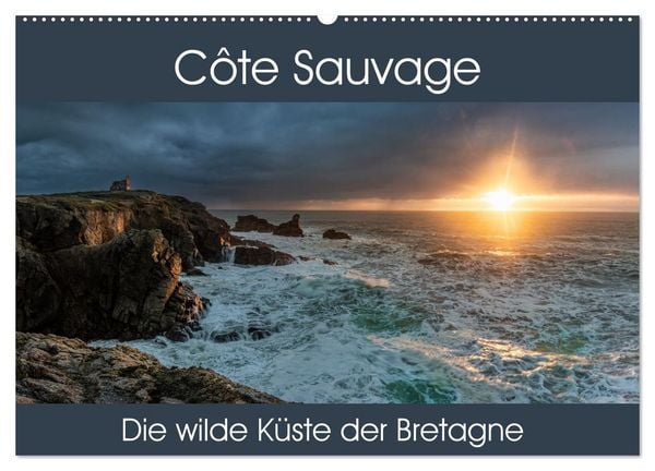 Produktbild: C&ocirc;te Sauvage - Die wilde K&uuml;ste der Bretagne (Wandkalender 2026 DIN A2 quer), CALVENDO Monatskalender