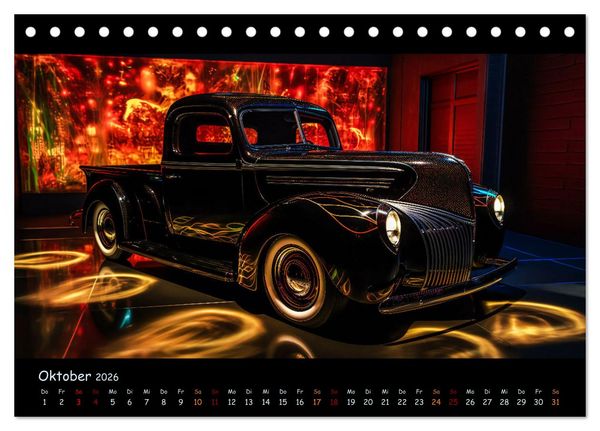 Produktbild: Surreale Oldtimer (Tischkalender 2026 DIN A5 quer), CALVENDO Monatskalender
