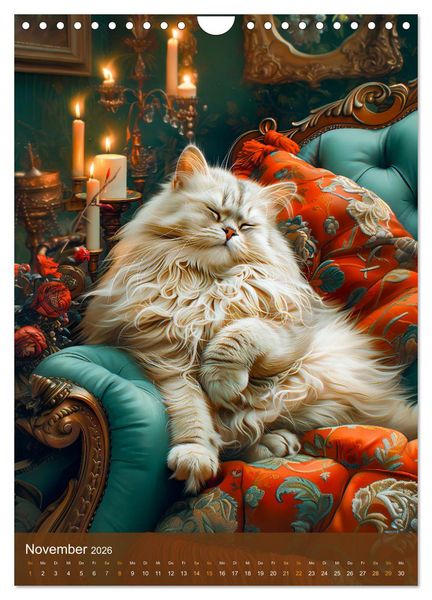 Produktbild: Kuschelkatzen - Fellnasen im Schlummerland (Wandkalender 2026 DIN A4 hoch), CALVENDO Monatskalender