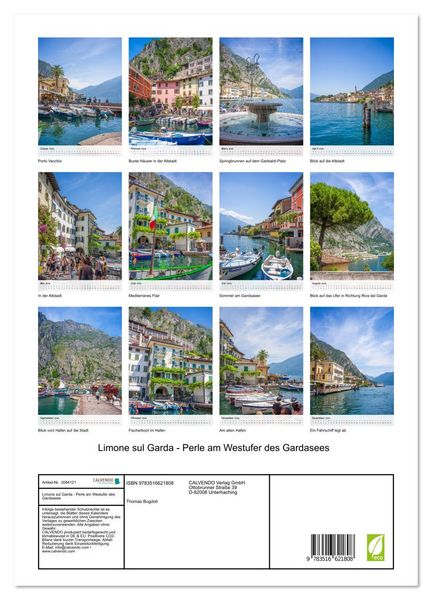 Produktbild: Limone sul Garda - Perle am Westufer des Gardasees (hochwertiger Premium Wandkalender 2026 DIN A2 hoch), Kunstdruck in Hochglanz