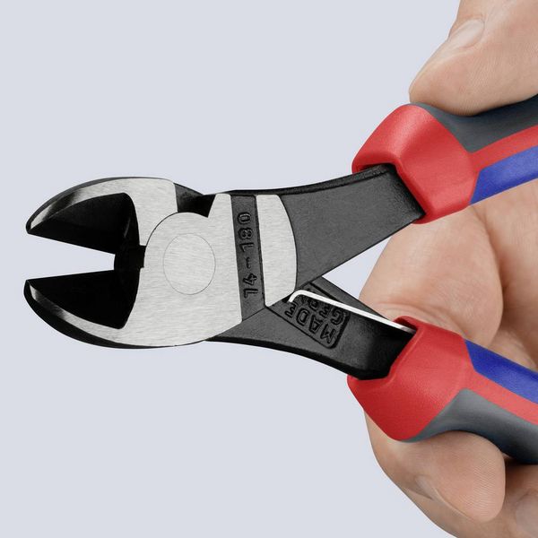 Produktbild: Knipex 74 12 180 Werkstatt Kraft-Seitenschneider mit Facette 180mm